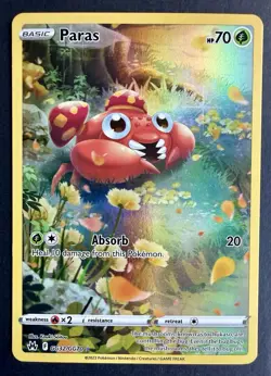 Paras GG32/GG70 Galarian Gallery Crown Zenith Pokemon TCG NM - Image 1