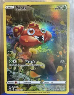 💥 Pokemon TCG Paras GG32/GG70 Crown Zenith Galarian Gallery Ultra Rare Holo - Image 1