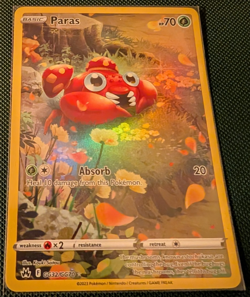 Pokemon TCG Paras Gg32/Gg70 Swsh: Crown Zenith: Galarian Gallery Holo Pack Fresh - Image 1