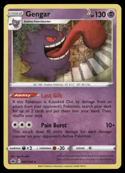 Gengar 057/198 Holo Rare Chilling Reign Pokemon NM/M - Image 1