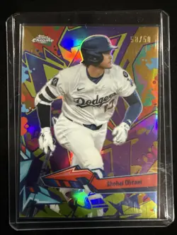 2026 Topps Chrome Shohei Ohtani /50 Gold Wild Style Insert #WST-1 SSP Dodgers - Image 1