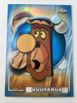 2026 Topps Chrome Disney #26 Doorknob Blue Refractor /150 - Image 2
