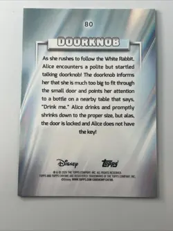 2026 Topps Chrome Disney #26 Doorknob Blue Refractor /150 - Image 4