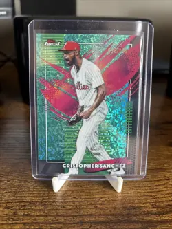 2026 Topps Finest Rare Cristopher Sanchez /199 Philadelphia Phillies Card #226 - Image 1