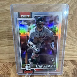 Topps 2026 Topps Chrome Baseball Kevin McGonigle Rookie Refractor #16 Tigers - Image 1