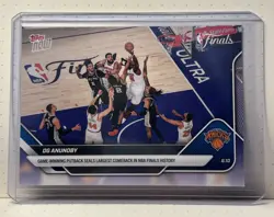 Topps NOW 2026 NBA Finals Insert New York Knicks OG Anunoby Card #336 - Image 1