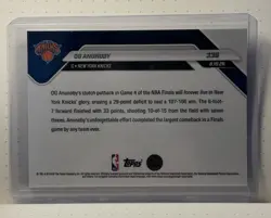 Topps NOW 2026 NBA Finals Insert New York Knicks OG Anunoby Card #336 - Image 2