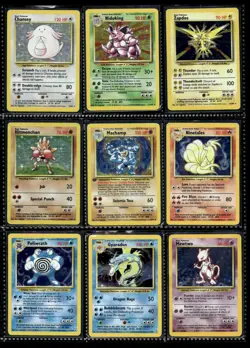 Vtg Pokemon Card Lot WOTC Base Set 1st Edition Binder Collection Holo English - Image 1