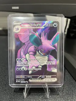 Pokemon TCG Team Rocket's Nidoking ex 216/182 Destined Rivals Ultra Rare Holo - Image 1