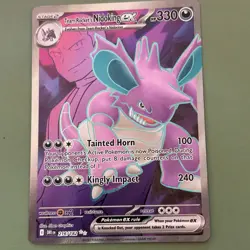 Pokemon TCG Team Rocket's Nidoking ex 216/182 Destined Rivals Ultra Rare Holo - Image 1