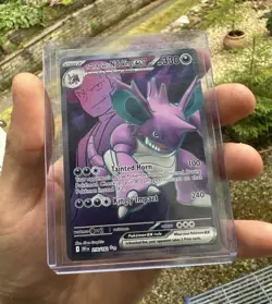 Pokemon TCG Team Rocket's Nidoking ex 216/182 Destined Rivals Ultra Rare Holo - Image 1