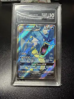 TAG 10 Gyarados GX Full Art Holo Ultra Rare 101/111 Crimson Invasion 2017 - Image 1