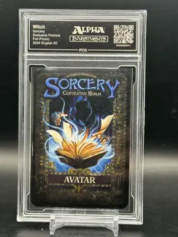 Sorcery: Contested Realm Witch Exclusive Foil Promo Alpha Investments PCG 9 - Image 2