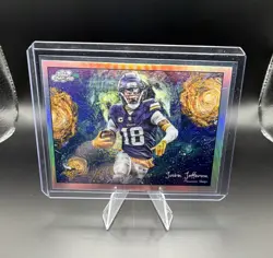 Topps Chrome 2025 Justin Jefferson Stars in the Night STN-19 Vikings NFL - Image 1