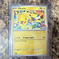 Pikachu SVP 225 World Championships 2025 Promo Holo Pokemon TCG English HP70 - Image 1