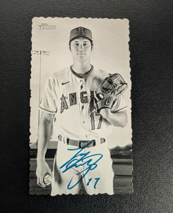 Topps 2023 Heritage Shohei Ohtani Box Topper DB-10 Angels Insert Deckle Edge - Image 1