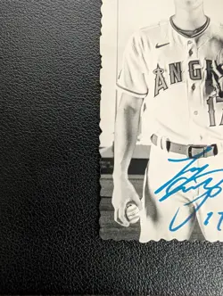 Topps 2023 Heritage Shohei Ohtani Box Topper DB-10 Angels Insert Deckle Edge - Image 4