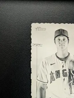 Topps 2023 Heritage Shohei Ohtani Box Topper DB-10 Angels Insert Deckle Edge - Image 5