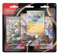 Pokemon TCG Mega Evolution Pitch Black ME05 3 Pack Blister Binacle Promo Sealed - Image 1