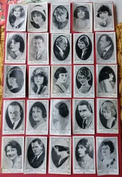 1921/22 E123 American Caramel 25 Card Movie Star Lot - Fair/Poor - Image 1
