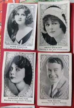1921/22 E123 American Caramel 25 Card Movie Star Lot - Fair/Poor - Image 2
