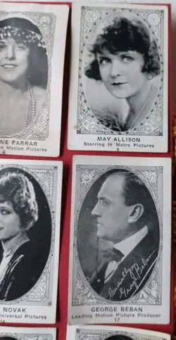 1921/22 E123 American Caramel 25 Card Movie Star Lot - Fair/Poor - Image 4