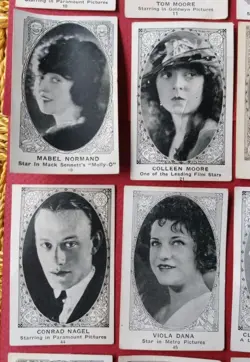 1921/22 E123 American Caramel 25 Card Movie Star Lot - Fair/Poor - Image 5