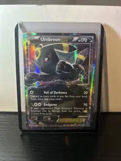 Pokemon TCG Umbreon EX 55/124 NM Ultra Rare Holo Fates Collide - Image 1