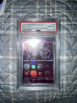 Pokemon Mewtwo Card 151 Holo Master Ball Pattern Psa10 - Image 3