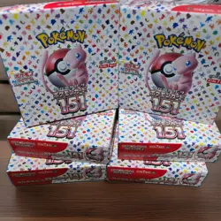 Lot (6) Pokemon TCG Japanese 151 SV2a Booster Boxes SEALED NEW *No shrink wrap* - Image 1