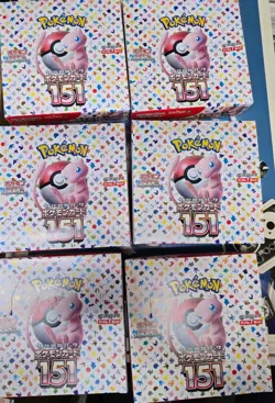 Lot (6) Pokemon TCG Japanese 151 SV2a Booster Boxes SEALED NEW *No shrink wrap* - Image 2