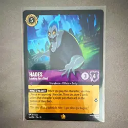 Ravensburger Disney Lorcana TCG Hades - Looking for a Deal Cold Foil EN 56/204 - Image 1