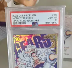 One Piece TCG - PSA 10 - Monkey D. Luffy OP05-119 - Alt Art Japanese - Image 2
