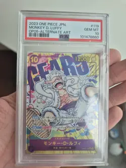 One Piece TCG - PSA 10 - Monkey D. Luffy OP05-119 - Alt Art Japanese - Image 3