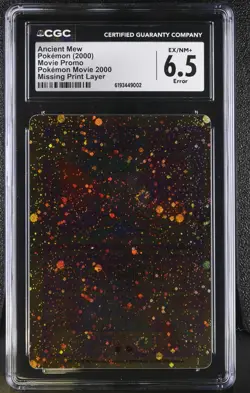 Ancient Mew Holo Error Missing Print Layer Pokemon Card PROMO MOVIE 2000 CGC 6.5 - Image 1
