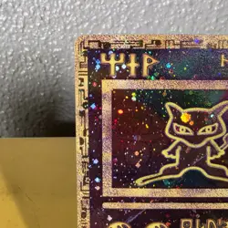 Pokemon TCG Ancient Mew Holo Card 2000 Pokemon Movie Promo Creased - Image 2