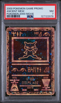 2000 Pokemon Movie Promo - Ancient Mew - Holo PSA 7 NM-MT - Image 1