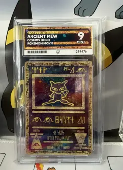 Pokemon Ancient Mew 2000 Holo Card Cosmos Movie Promo ACE 9 - Image 1