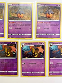 Pokemon TCG Pumpkaboo Gourgeist Reverse Holo Common Lot Of 7 - Image 3