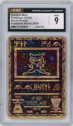 CGC Mint 9 Pokemon Ancient Mew - Pokemon Movie 2000 Promo Card Holo - Image 1