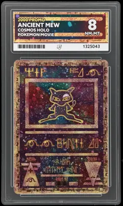 Pokemon TCG Ancient Mew Cosmos Holo 2000 Promo Pokemon Movie Graded NM-MT ACE 8 - Image 1