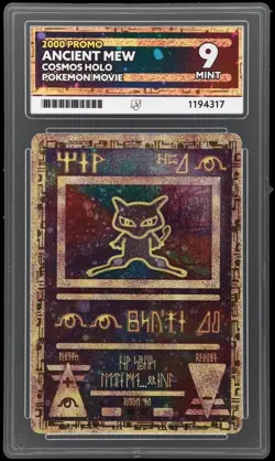 Pokemon TCG Ancient Mew 2000 Movie Promo Ace 9 Mint English Graded - Image 1