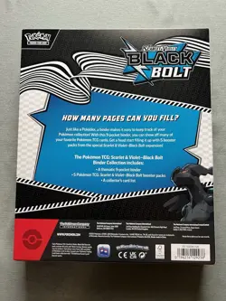 Pokemon TCG Scarlet & Violet Black Bolt Binder Collection Factory Sealed NEW - Image 2