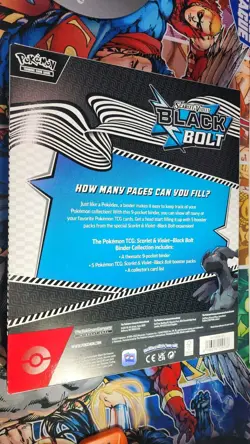 Pokemon TCG Scarlet & Violet Black Bolt Binder Collection Zekrom New Sealed - Image 2