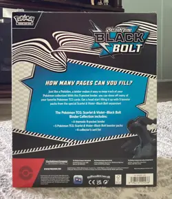 Pokemon TCG: Scarlet & Violet Black Bolt Binder Collection - New And Sealed! - Image 2