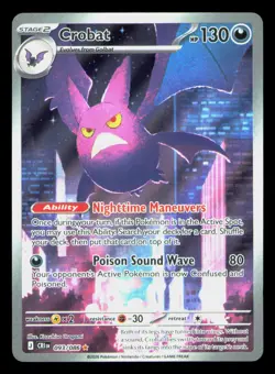 Crobat Holo Illustration Rare ME04: Chaos Rising 093/086 NM - Image 1