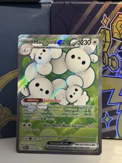 Maushold ex 233/182 Ultra Rare Paradox Rift Pokemon Holo Near Mint - Image 1