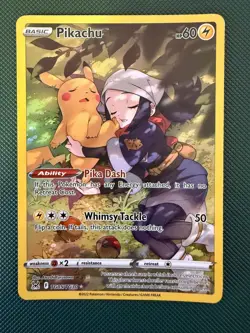 Pokemon TCG Pikachu TG05/TG30 SWSH Lost Origin Trainer Gallery NM - Image 2