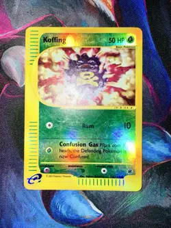 Pokemon Koffing 114/165 Expedition Reverse Holo LP 2002 E-Reader Vintage - Image 3