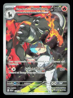 Team Rocket's Houndoom Holo Illustration Rare SV10: Destined Rivals 191/182 NM - Image 1